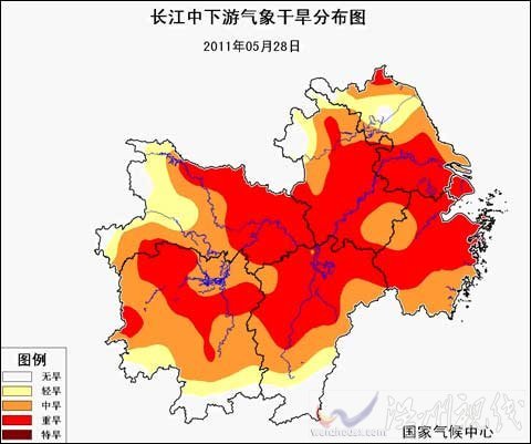 氣象臺發干旱黃色預警：長江中下游重度干旱