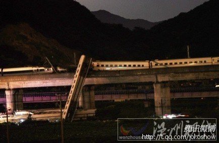 動車d3115脫軌 杭州開往福州d3115動車溫州境內兩節車廂墜落