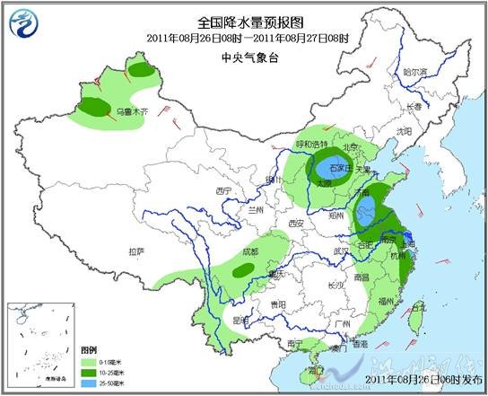 華北等地降雨降溫 南方氣溫穩中有升