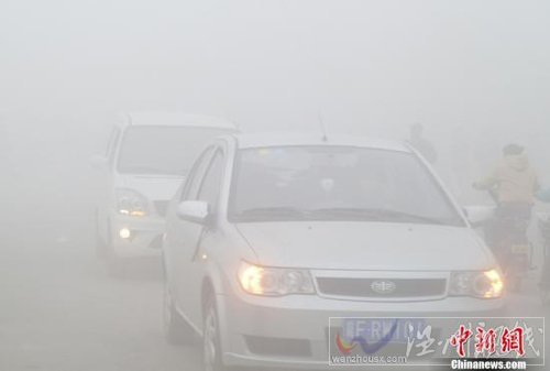 大范圍雨雪降溫天氣席卷中國 東部大霧彌漫(圖)