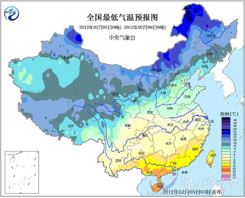 全國大風降溫預報圖
