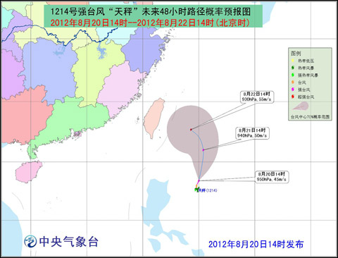 14號強臺風天秤最新消息 臺風天秤路徑最新消息