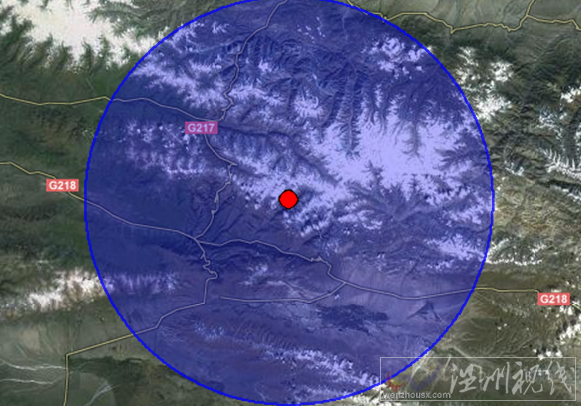 新疆地震衛(wèi)星云圖