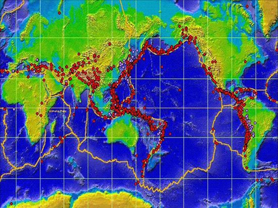 日本和智利都都在環(huán)太平洋地震帶上