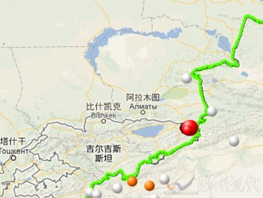 哈薩克斯坦6.1級地震