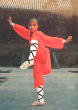 王寶強少年時期在少林寺