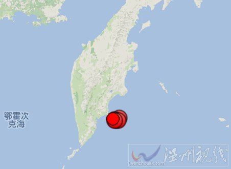 5月21日俄羅斯堪察加半島東部海域5次6.0級(jí)以上地震