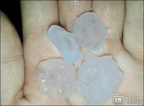 河南遇暴雨冰雹38萬人受災1人死亡 冰雹個頭最大如雞蛋