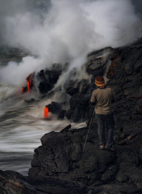 美國攝影師拍攝夏威夷基拉韋亞火山噴發