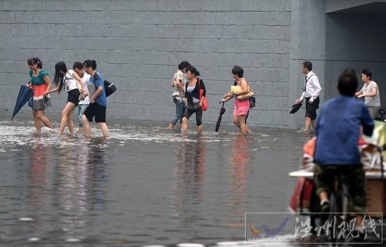 沈陽暴雨 2小時降雨量80毫米城區積水嚴重