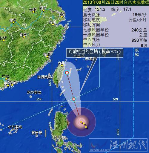 臺(tái)風(fēng)康妮影響福建還不確定