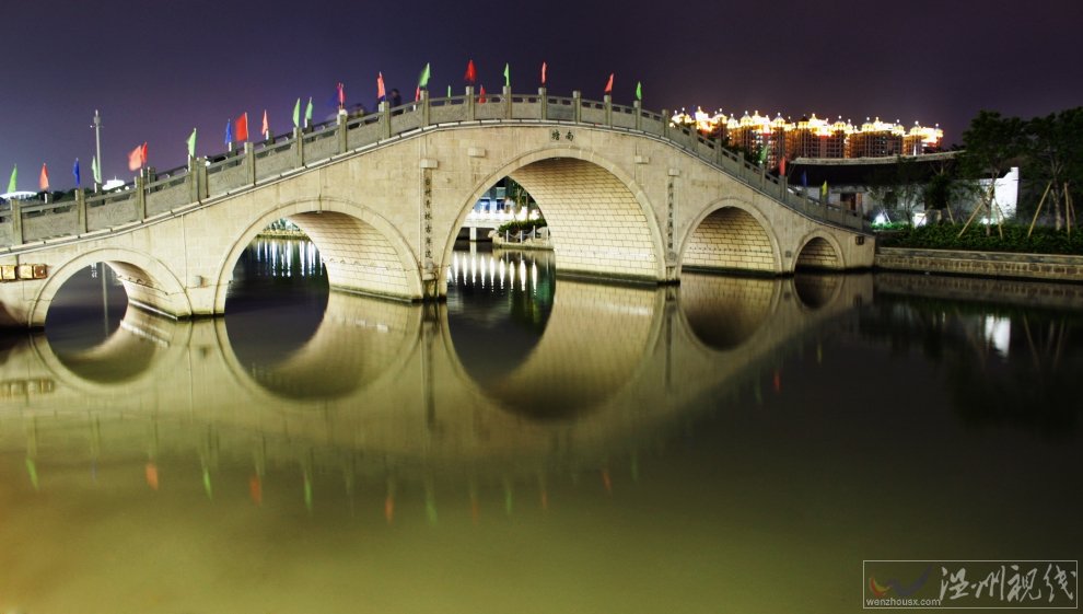 溫州夜景 溫州美女攝影師梵夏的江心嶼夜景照片和南塘夜景圖片