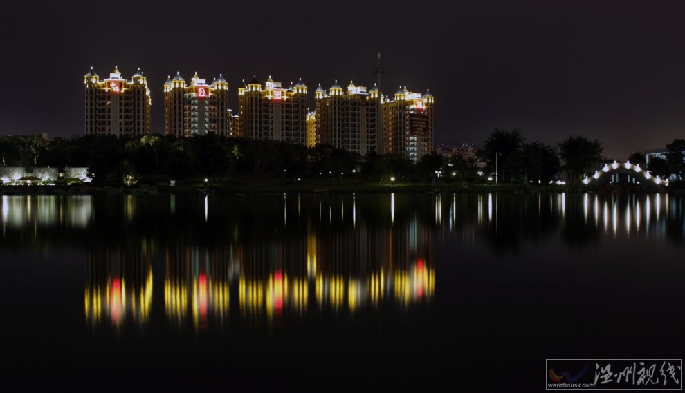溫州夜景 溫州美女攝影師梵夏的江心嶼夜景照片和南塘夜景圖片