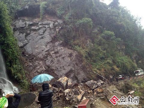 2014年2月16日云南福貢縣馬吉鄉(xiāng)暴雨引發(fā)泥石流