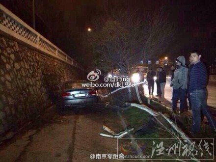 南京寶馬車禍現場