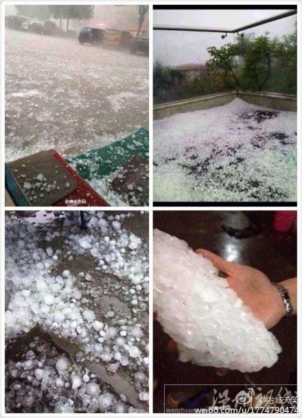 廣東云浮冰雹大如蛋 30日廣東局地遭受暴雨冰雹襲擊