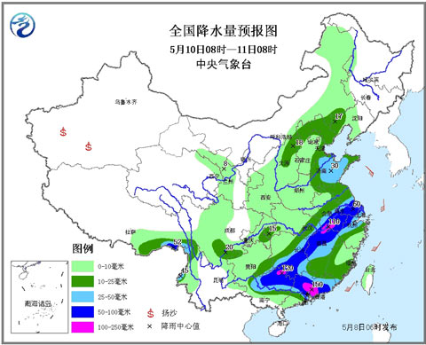 未來(lái)三天南方有持續(xù)暴雨 北方有降溫沙塵