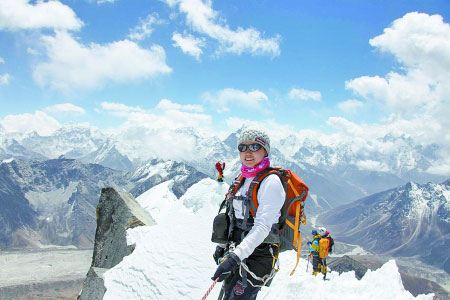 中國女登山家王靜