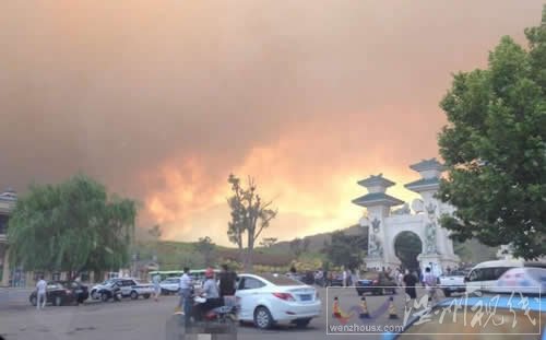 威海仙姑頂景區森林火災