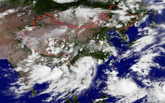 麥德姆臺(tái)風(fēng)衛(wèi)星云圖
