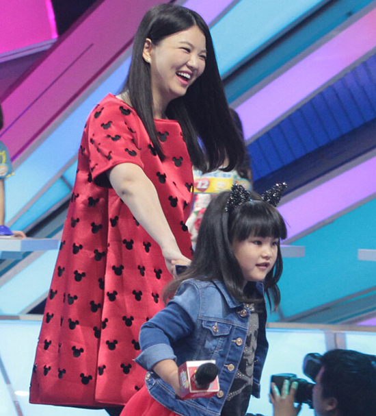 李湘帶女兒一起上節目