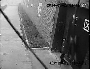 黑龍江嫌犯殺警越獄監控視頻截圖