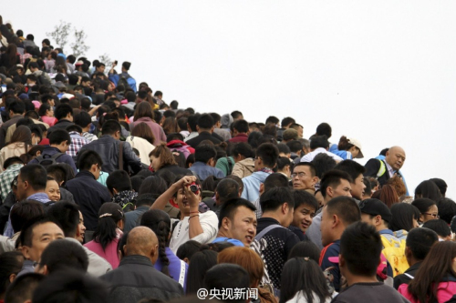 八達嶺長城現人海