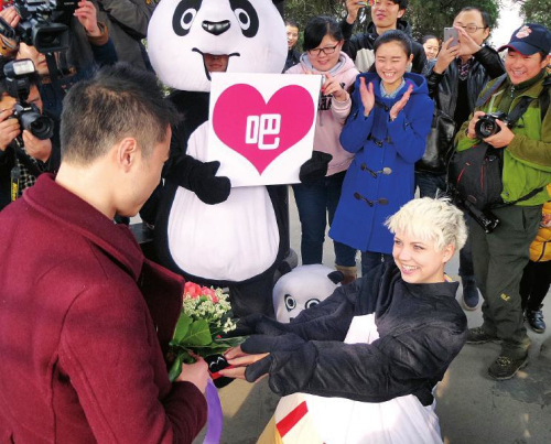 烏克蘭女孩求婚中國男友
