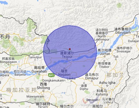 2015年4月17日西藏山南地區(qū)錯(cuò)那縣4.1級(jí)地震