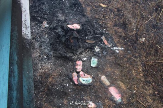 運(yùn)鈔車起火