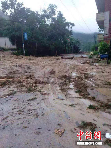 廣西暴雨引發(fā)泥石流災(zāi)害