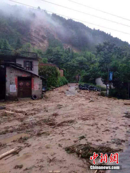 廣西暴雨引發(fā)泥石流災(zāi)害