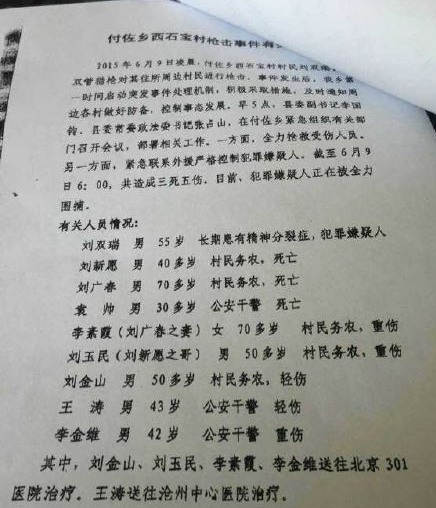 河北槍擊案4死5傷