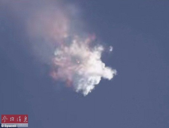 美國獵鷹九號火箭爆炸