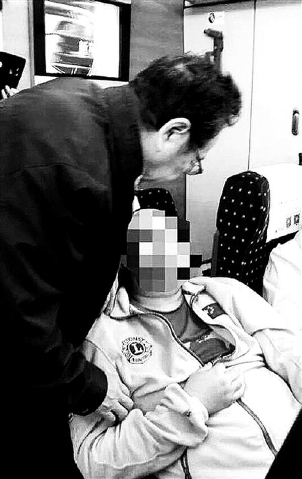 高鐵救人后離去