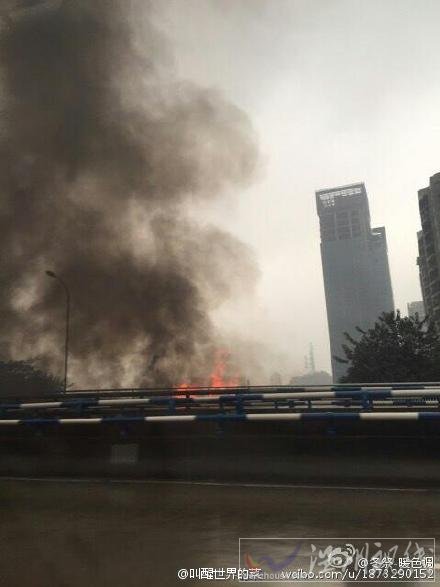 重慶黃花園橋頭哪里著火了