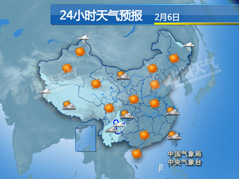 中國大部回暖
