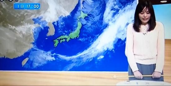 女主播哭報(bào)天氣