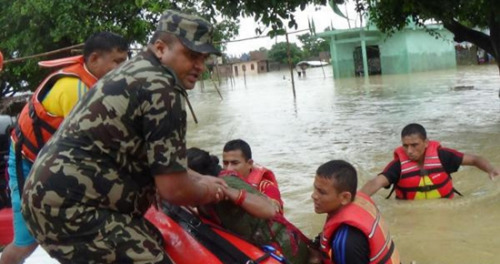 尼泊爾暴雨引發(fā)洪水和泥石流造成58人遇難數(shù)十人失蹤