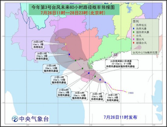 臺風銀河路徑預報圖