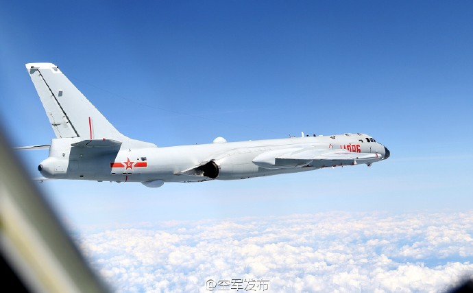中國空軍多型戰機南海巡航