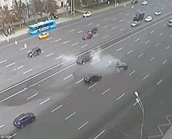 普京專車發生車禍