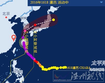 溫州臺(tái)風(fēng)暹芭路徑圖