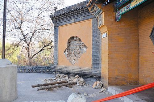 明代琉璃壁心被盜現(xiàn)場