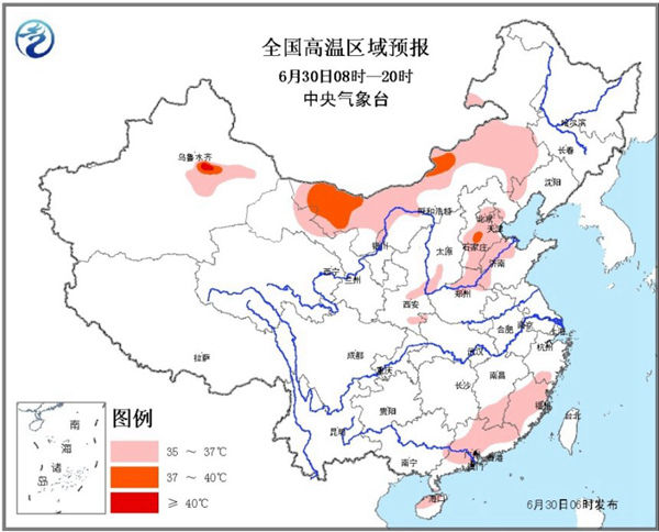 北方高溫持續(xù) 內(nèi)蒙古局部地區(qū)最高溫超40℃