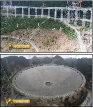 天眼中國制造500米口徑球面射電望遠鏡FAST