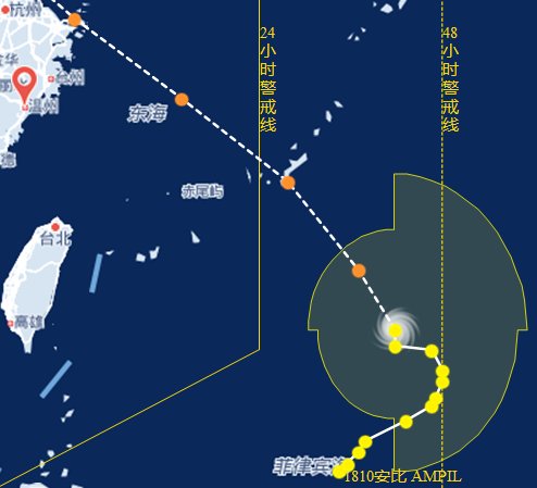 安比臺風路徑