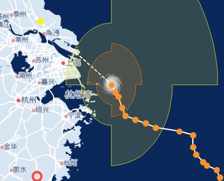 臺(tái)風(fēng)安比將登陸上海到啟東