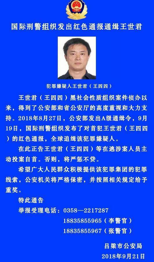 全球追緝王世君
