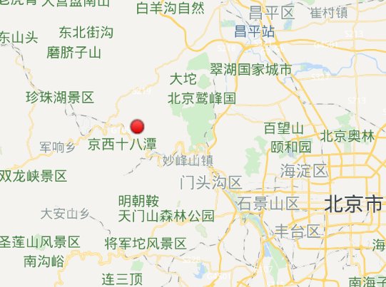 北京門頭溝地震